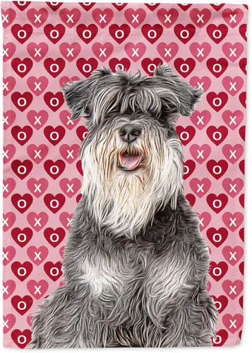 Vista 26 de Caroline's Treasures SS4484GF Bandera de jardín con diseño de bulldog inglés y corazones para el Día de San Valentín, bandera decorativa para patio
