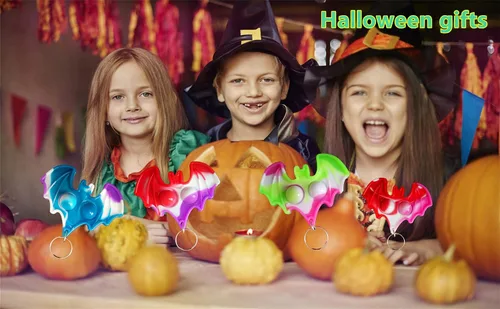 Vista 6 de 20 paquetes de murciélagos de Halloween a granel para adultos y niños, regalos de fiesta y estudiantes de aula
