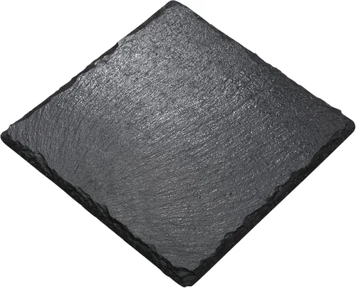 Vista 2 de Cuadrado Pizarra Reptil Basking Rock Plataforma Tortuga Placa de roca Tortuga Área de baño Reptil