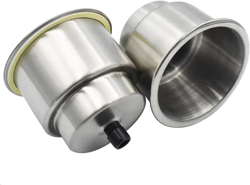 Vista 2 de Yuanhe Soporte para bebidas de acero inoxidable con drenaje para barco marino, caravana, cámper, 5