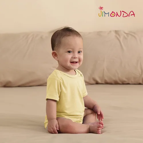 Vista 46 de Jimonda Body de rayón de bambú de manga corta para bebés, niños y niñas, trajes suaves para recién nacidos
