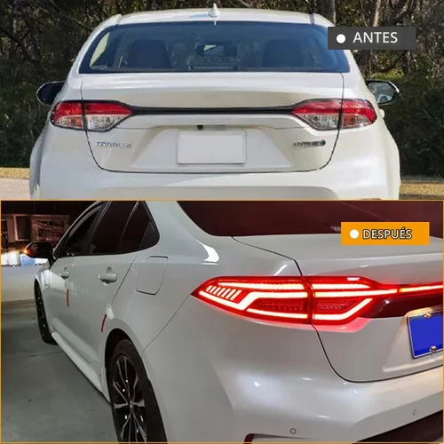 Vista 2 de TT-ABC Mods - Luces traseras para Toyota Corolla 2020-2024, todos los modelos compatibles (rojo)