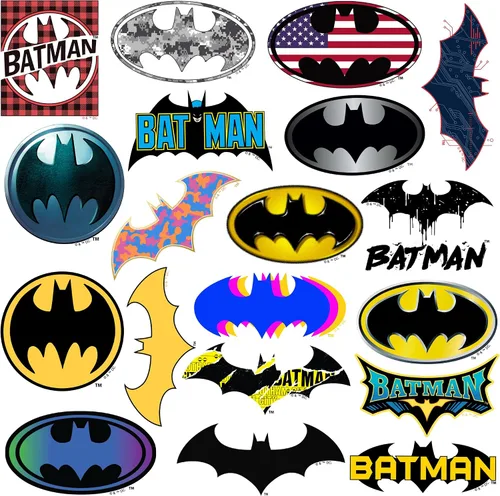 Vista 3 de Batman Logo 50 - Calcomanías de vinilo impermeables