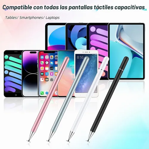 Vista 5 de Lápiz capacitivo para pantalla táctil, paquete de 4 lápices capacitivos universales para iPad pro/iPhone/tabletas Android y todas las pantallas