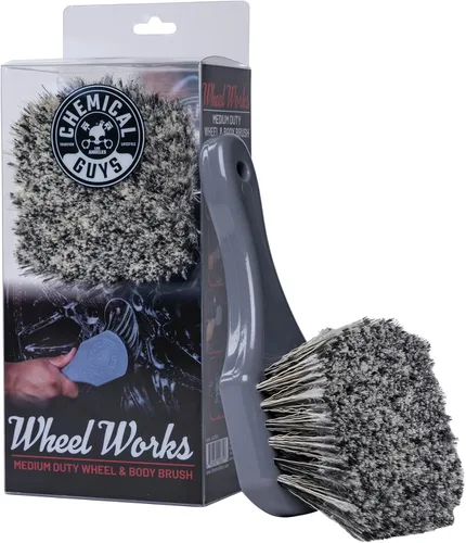 Vista 9 de Chemical Guys, Wheelie Wheel & Exterior Brush for Rims & Tires, Soft, Green