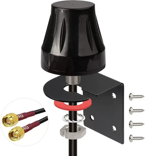 Vista 2 de Bingfu Antena MIMO macho 4G LTE SMA Soporte fijo al aire libre Antena impermeable para 4G LTE Wireless CPE Router Hotspot Celular IoT Puerta