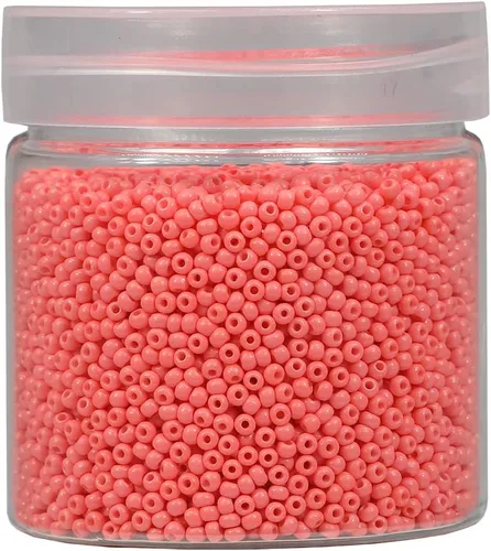 Vista 8 de Bala&Fillic Tamaño casi uniforme Cuentas de semillas redondas de color verde ejército de 2 mm Aproximadamente 10000 piezas/110 gramos en caja