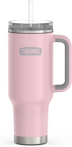 Vista 10 de THERMOS Taza Portavasos de Acero Inoxidable - 40 Onzas, Verde Alpino - Vaso Térmico con Tapa y Popote, Además de Cierre Deslizante Resistente a Fugas