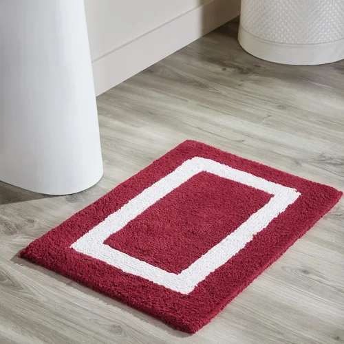 Vista 23 de Better Trends - Alfombra de baño 100% algodón reversible, altamente absorbente y lavable a máquina, suave, tapete de ducha para piso de baño