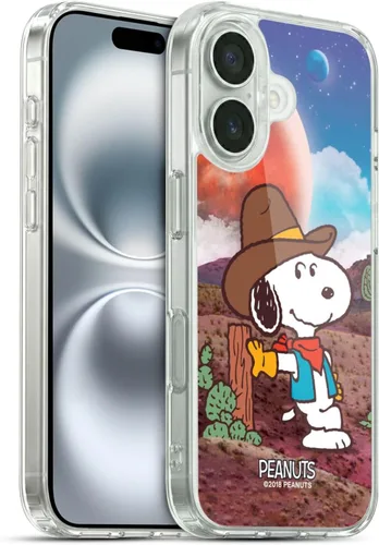 Vista 50 de Head Case Designs Funda de gel con licencia oficial de Peanuts Nebula Cactus Needles Snoopy Space Cowboy [protección de grado militar] compatible