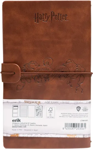 Vista 2 de Grupo Erik Diario de viaje de Harry Potter Cuaderno de cuero sintético Diario diario Cuaderno de Harry Potter Regalos de Harry Potter