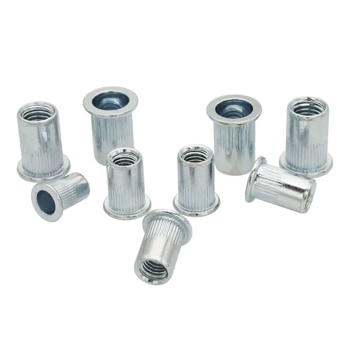 Vista 4 de Juego de 220 tuercas remachables de cabeza plana roscada, kit surtido de tuercas de remache - M3 M4 M5 M6 M8 M10