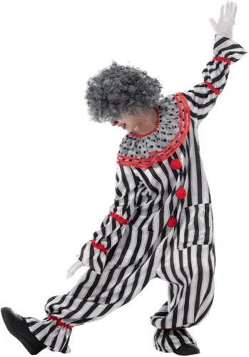 Vista 8 de Snailify Disfraz de payaso para niño, Halloween, carnaval, fiesta, terror, cosplay