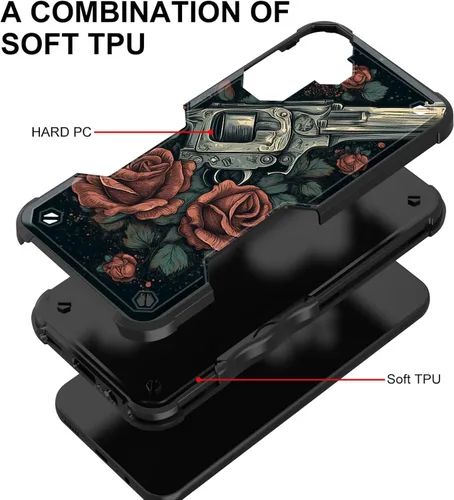 Vista 84 de Funda para Galaxy A14 5G, [Doble Capa][Protección contra Caídas de Grado Militar de 10 Pies] [Antideslizante] Funda Resistente a Prueba de Golpes