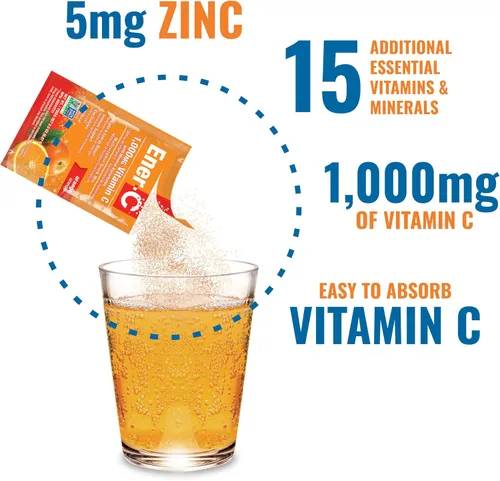 Vista 4 de Ener-C Mezcla de bebida multivitamínica, paquetes de vitaminas para agua, paquetes de electrolitos en polvo, mezcla de bebidas vitamínicas, mezcla