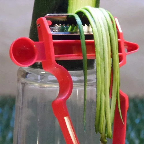 Vista 5 de Juego de 3 peladores multifunción para cortar frutas y verduras, para repollo, verduras, frutas