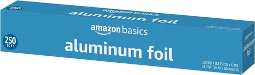 Vista 2 de Amazon Basics - Papel de aluminio, 250 pies cuadrados, paquete de 1 (anteriormente Solimo)