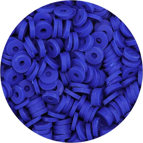 Vista 8 de Bundooraking - 2000 piezas de cuentas de arcilla negra (6 mm), cuentas Heishi para hacer joyas, pulseras y accesorios, paquete pequeño