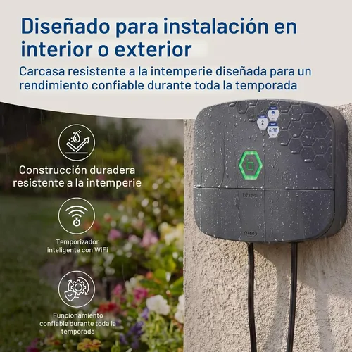 Vista 8 de Orbit 57985 B-hyve XR Controlador inteligente de rociadores para interiores y exteriores de 8 zonas