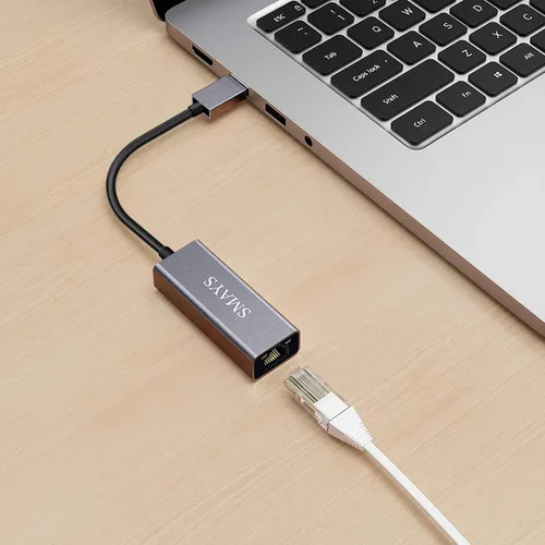 Vista 3 de Adaptador Ethernet de repuesto para Nintendo Switch Wii U y Mac Windows Laptop USB LAN adaptador de conexión a Internet