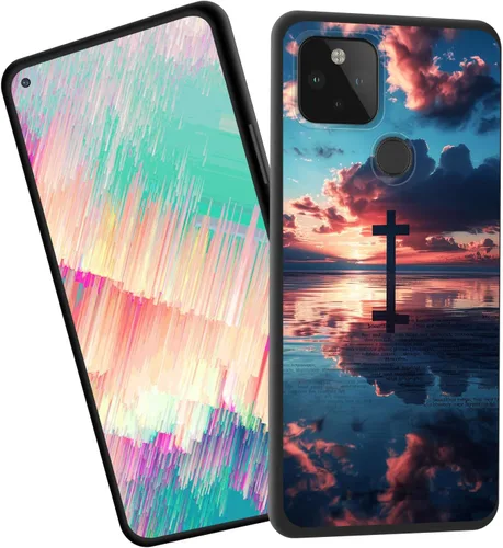 Vista 79 de Funda delgada para Google Pixel 4 XL, funda delgada de silicona de TPU suave a prueba de golpes para Google Pixel 4 XL, gato negro luna estrellada