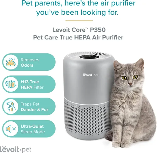 Vista 4 de LEVOIT Purificadores de aire para mascotas y dormitorio hogar (Core P350, Core Mini)