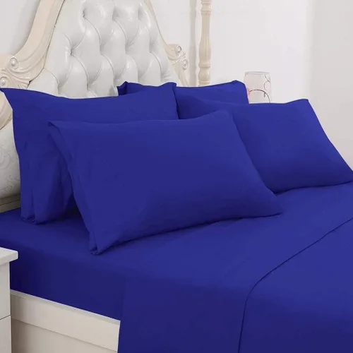 Vista 16 de Sábana egipcia beige maciza Full- 1 sábana bajera ajustable extra profunda para colchón de 16.0 in a 18.0 in