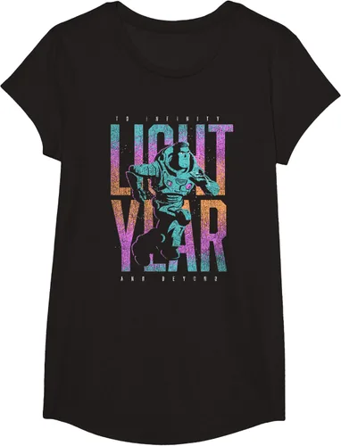 Vista 3 de Disney Pixar Lightyear Buzz Lightyear To Infinity And Beyond Camiseta, Negro