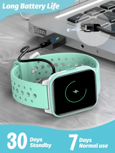 Vista 7 de Reloj inteligente para niños y niñas, reloj inteligente para niños, regalo para niños de 4 a 16 años con modo de sueño, 19 modos deportivos
