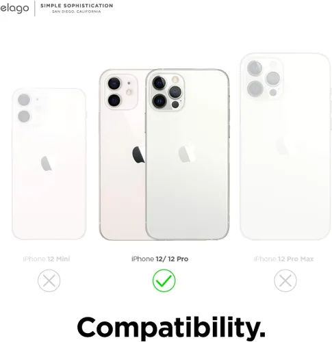 Vista 9 de elago Funda magnética de silicona compatible con MagSafe compatible con iPhone 12 y compatible con iPhone 12 Pro de 6.1 pulgadas, imanes integrados