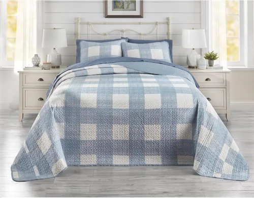 Vista 35 de BrylaneHome BH Studio - Funda acolchada reversible, estándar, negro y blanco