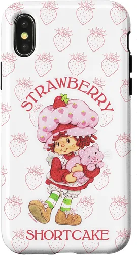 Vista 4 de iPhone 14 Strawberry Shortcake Cutie - Funda con diseño de fresas vintage