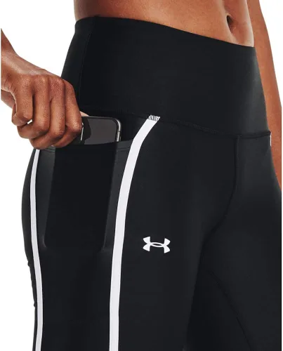 Vista 2 de Under Armour HeatGear Shine - Leggings de malla antideslizante con bolsillos para mujer