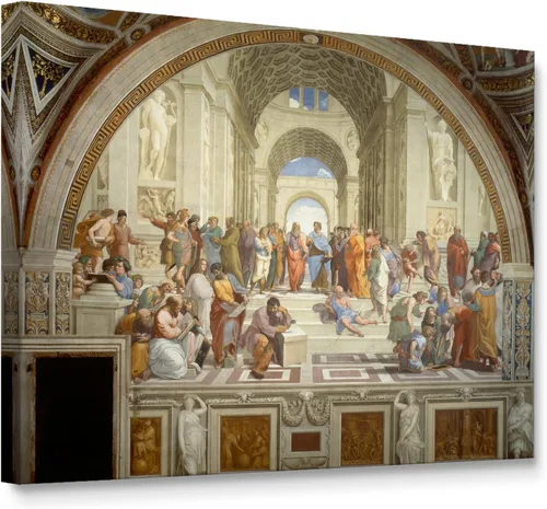 Vista 36 de Niwo ART - Montañas y mar, serie de pinturas más famosas del mundo, lienzo de pared para decoración del hogar, envoltura de galería, estirado