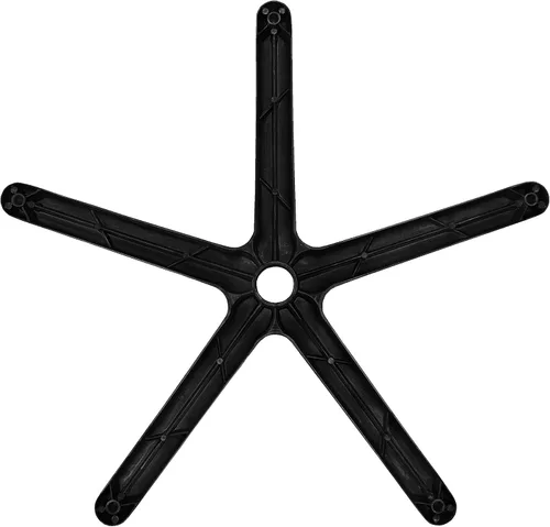 Vista 3 de Base de silla de oficina de repuesto resistente, 28 pulgadas, aluminio negro, S4180-2