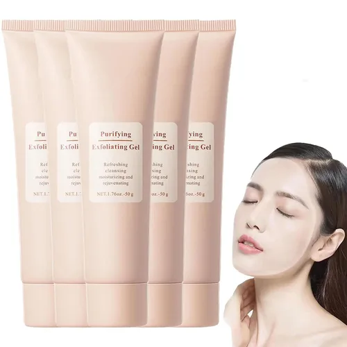 Vista 10 de Gel exfoliante purificador, exfoliante facial, geles hidratantes suaves para el cuerpo, limpieza profunda, para todo tipo de piel (1 unidad)