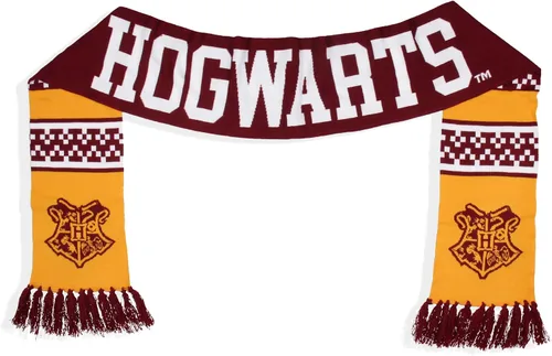 Vista 2 de Bufanda tejida de Harry Potter Hogwarts Castle para mujeres y hombres, Multi colorido