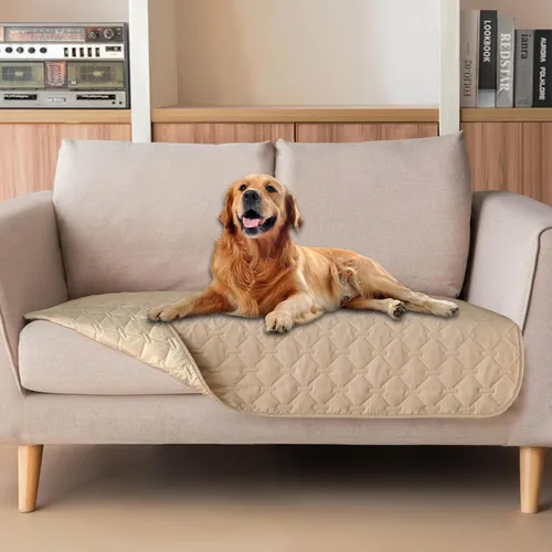 Vista 132 de gogobunny Manta para mascotas 3 veces más resistente, impermeable y a prueba de arañazos; protector de muebles reversible para perros y gatos, funda