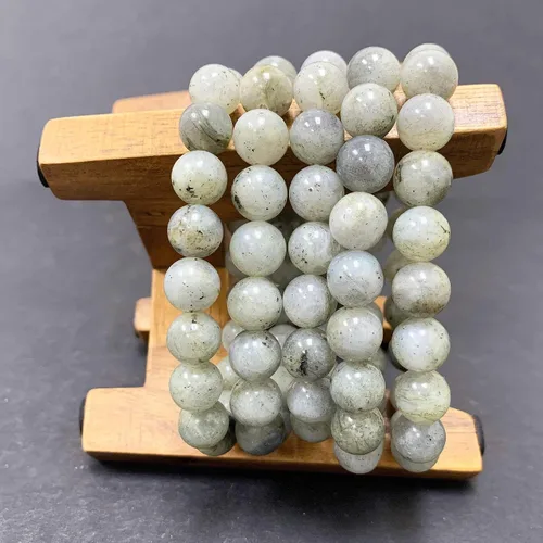 Vista 486 de Gem Avenue Handmade Round Bead Stretch Bracelet Unisex Natural Stone Beaded Jewelry for Men & Women, Elastic Wristband for Daily Wear