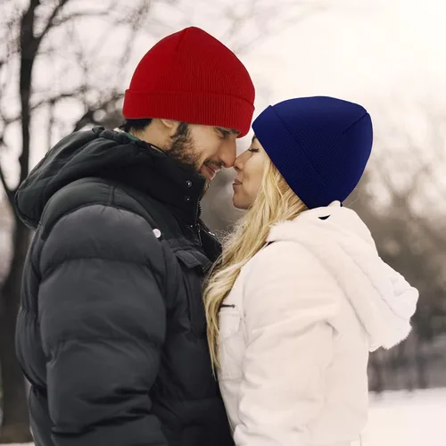 Vista 6 de Cooraby Gorro Beanie de Invierno Cálido Sombreros de Punto Suave para Hombres o Mujeres