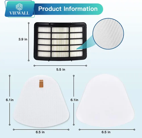 Vista 4 de Filtro de Reemplazo VIEWALL para Aspiradora Shark NV360 NV352 NV356E ZU503AMZ CU500 CU520 NV350 NV351 NV352 NV355 NV357 NV358 NV366 NV370 NV380