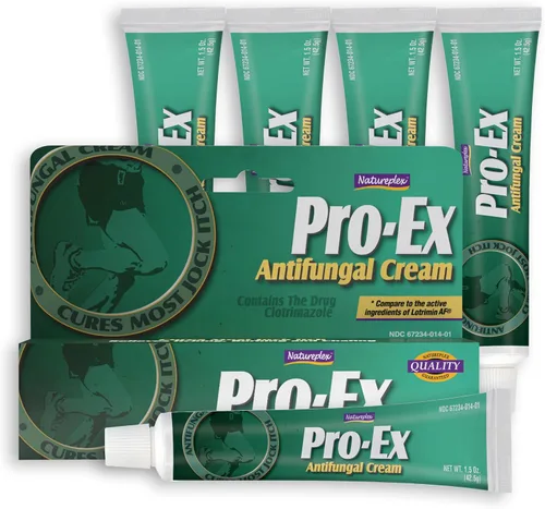 Vista 2 de Natureplex Pro-Ex Crema Antifúngica 1% Clotrimazol (paquete de 5) – Extra Fuerza Jock Itch, Tratamiento de Pie de Atleta y Tiña, fabricado