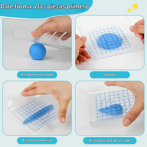 Vista 6 de GAGATOAD - Arcilla seca al aire para niños, 36 colores con libro guía, kit de arcilla ultra ligera para secar al aire con tabla de prensar