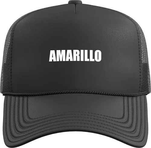Vista 2 de Sombrero de camionero amarillo con espalda de malla ajustable