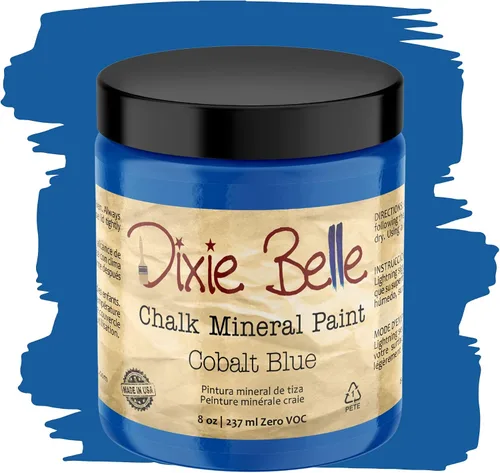 Vista 203 de Pintura para muebles con acabado de tiza Dixie Belle Paint Company - Amatista (4oz) - Pintura mineral de tiza chic púrpura profundo mate
