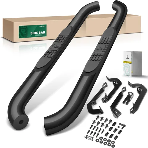 Vista 14 de YHTAUTO Estribos de 5 pulgadas para Chevy y GMC, cabina estándar/cabina