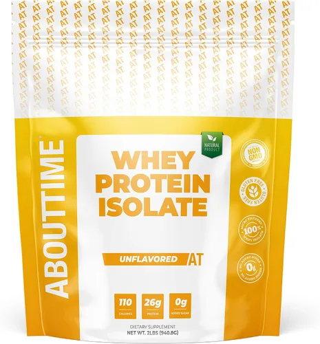 Vista 10 de Aislado de proteína de suero Nutrition About Time de SDC, 2 lb, 108720, 1, 1 Ingredientes naturales, sin OMG, sin gluten, sin lactosa, cero