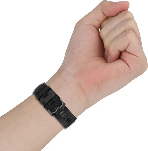 Vista 4 de FitTurn Bandas compatibles con Amazon T-Rex 2 SmartWatch – Correa deportiva ajustable de silicona de repuesto para hombre y mujer y herramientas