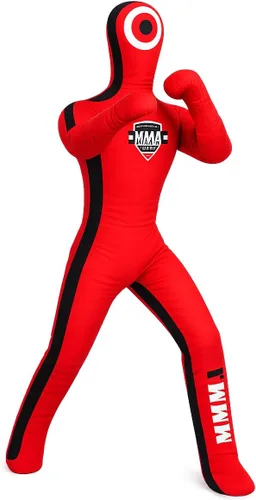 Vista 16 de Muñeco Infantil de Grappling de Pie - Sin Relleno – Muñeco de Entrenamiento para Lucha, Jiu-Jitsu, Artes Marciales Mixtas con Brazos y Piernas Negro