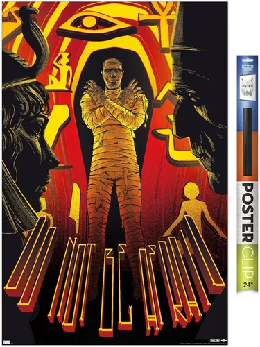 Vista 19 de Trends International Póster de pared de César Moreno con texto en inglés "The Mummy - Do Not Be Afraid by César Moreno, 14.725" x 22.375", versión
